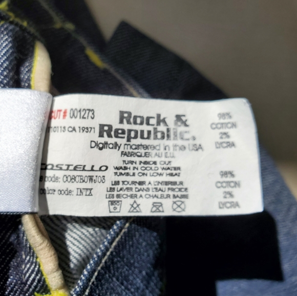 Unique look ! Rock & Republic blue jeans - Picture 11 of 14